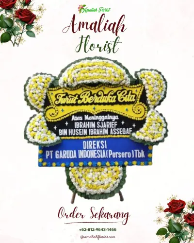 Papan Bunga Duka di Balongan