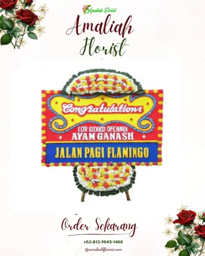 Bunga Papan Congratulation di Balongan